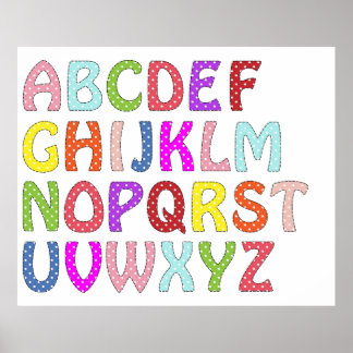 Affiche murale ALPHABET