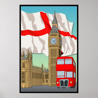 Affiche murale de London Vecter Art/Impression enc