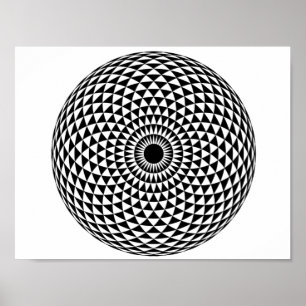 Affiche murale hypnotique unique