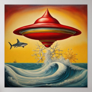 Affiche murale Ufover Waves