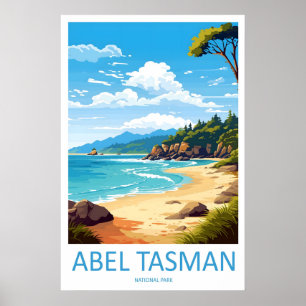 Affiche nationale de voyage de parc de ski Abel Ta