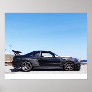 Affiche Nissan Skyline R34