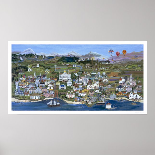 Affiche officielle de l'État de Californie (Devant)