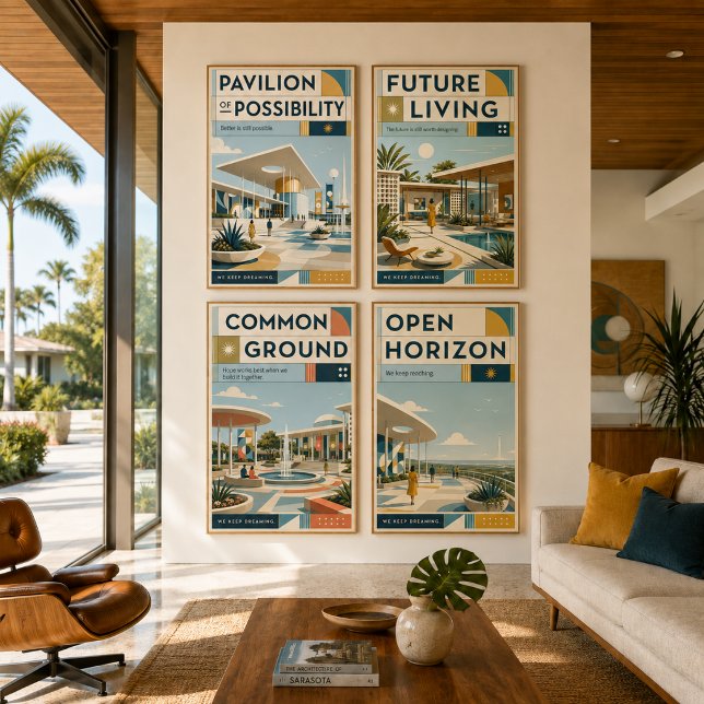 Affiche Open Horizon Mid Century Modern (Créateur téléchargé)