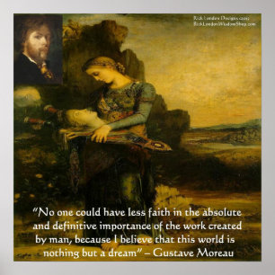 Affiche "Orphée" de Gustave Moreau et citation