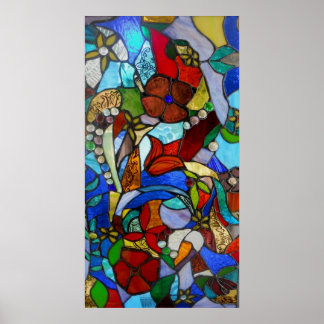 Affiche ou impression de la fenêtre du jardin fleu