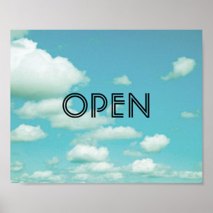 affiche ouverte sur l'art photo blue sky