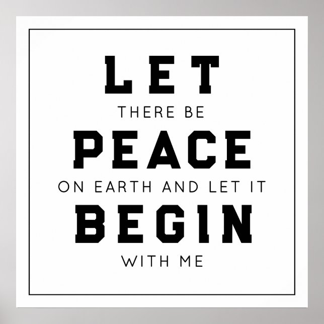 Affiche Paix sur Terre (Devant)