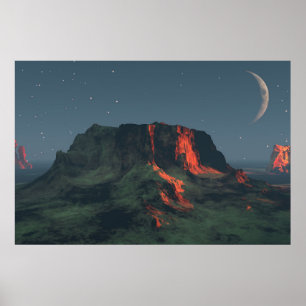 Affiche papier 30" x 24" avec l'image "Monuments d