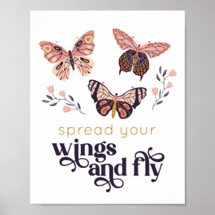 Affiche Papillon Étendez Vos Ailes Et Volez