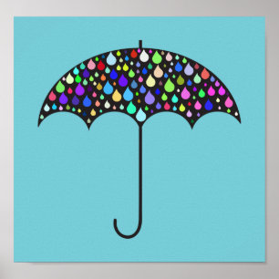 Affiche parapluie