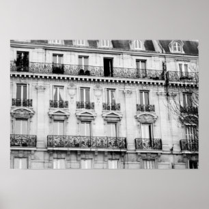 Affiche parisienne de bâtiment