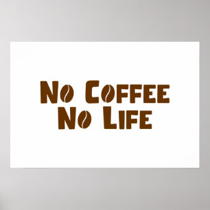 Affiche Pas de café Pas de vie