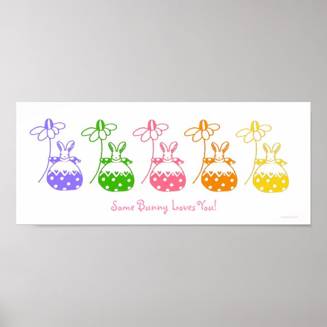 Affiche Pastel Daisy Bunny (Devant)