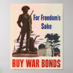 Affiche patriotique 2ÈME GUERRE MONDIALE