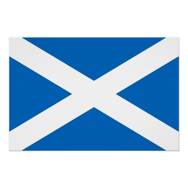 Affiche patriotique avec Drapeau d'Ecosse (Devant)