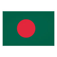 Affiche patriotique avec drapeau du Bangladesh
