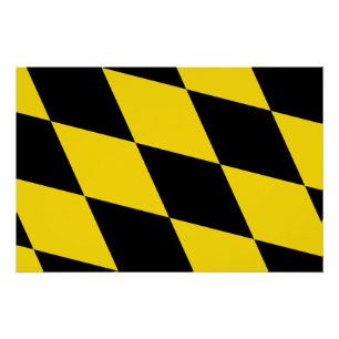 Affiche patriotique murale avec Drapeau de Munich