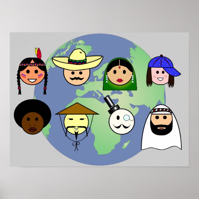 Affiche 'People world' (Devant)