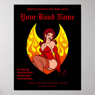 Affiche personnalisable de concert