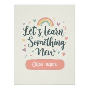 Affiche personnalisée de citation arc-en-ciel pour