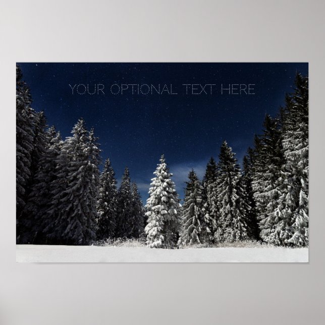 Affiche personnalisée du ciel d'hiver (Devant)