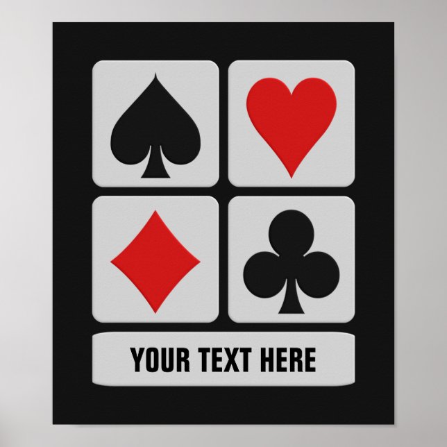 Affiche personnalisée du lecteur de cartes (Devant)