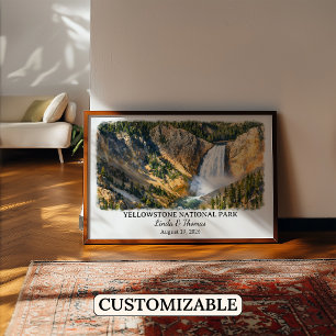 Affiche personnalisée du Parc national de Yellowst