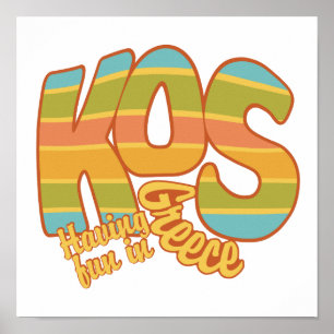 Affiche personnalisée KOS Grèce