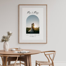 Affiche personnalisée Photo Arche minimale Monsieu
