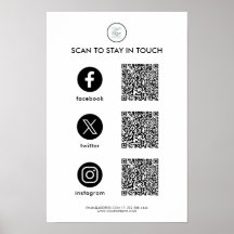 Affiche personnalisée pour entreprise sur les rése