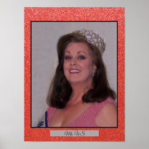 Affiche personnelle de portrait de parties