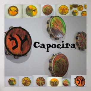 affiche photo capoeira tambourin pandeiro ax