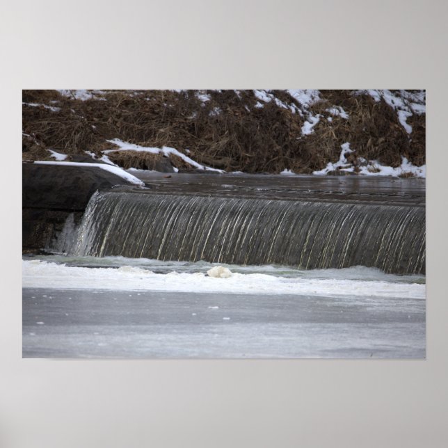Affiche photo de cascade (Devant)
