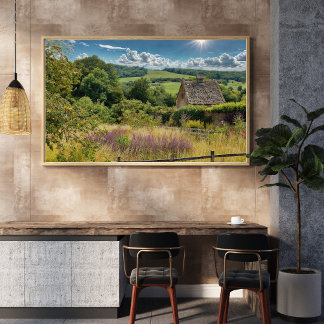 Affiche photo de la campagne anglaise