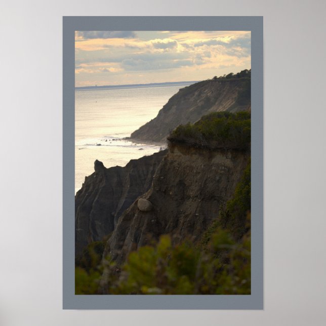 Affiche photo de paysage aquatique au coucher du s (Devant)