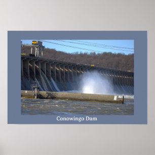 Affiche photo du barrage de Conowingo