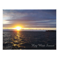 Affiche photo du coucher de soleil à Key West Flor