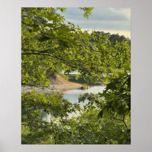 Affiche photo du lac surplombant