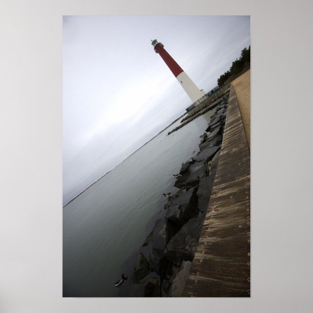 Affiche photo du phare de Barnegat Light (Devant)