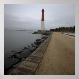 Affiche photo du phare de Barnegat Light