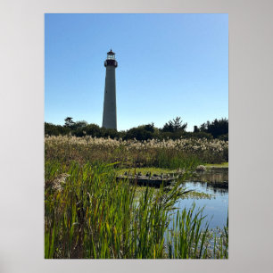 Affiche photo du phare de Cape May