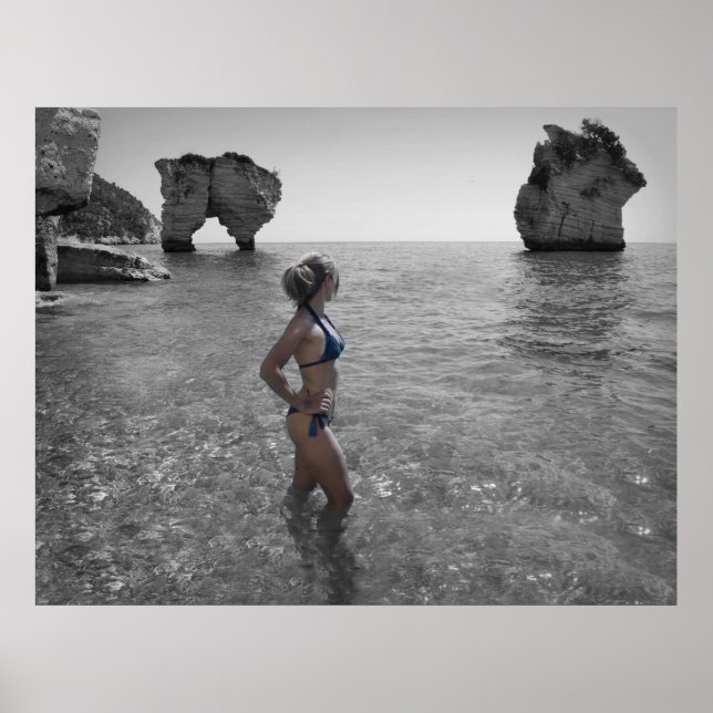 Affiche photo pour fille bikini (Devant)