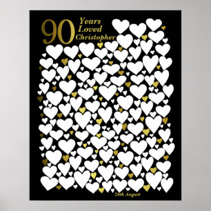 Affiche pour 90e anniversaire - 90 ans d'amour