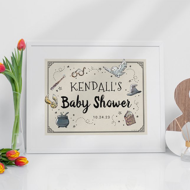 Affiche pour Baby Shower Harry Potter (Créateur téléchargé)