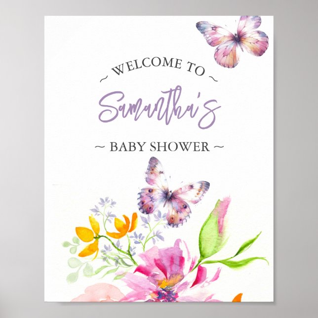 Affiche pour Baby Shower Panneau de bienvenue Papi (Devant)