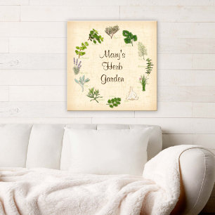 Affiche pour personnaliser votre jardin d'herbes a