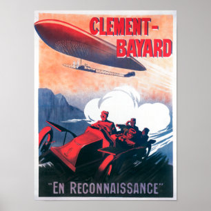 Affiche promotionnelle de dirigeable d'Adjudant