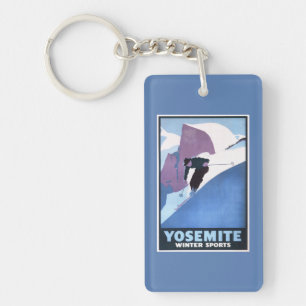 Affiche promotionnelle de ski de sports d'hiver
