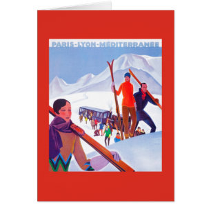 Affiche promotionnelle ferroviaire de PLM